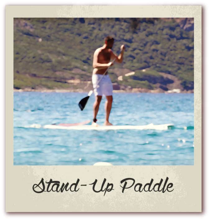 Polaroid livre or corse golfe de lava location villa stand up paddle