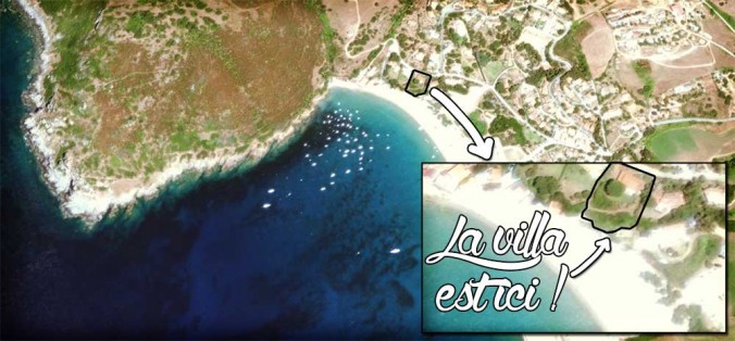 Golfe de Lava location situation villa vue satellite